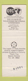 Matchbook Cover - OTC Australia International Dialing Phone