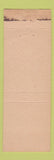 Matchbook Cover - Thanks and Come Again Union Allumettiere Brussels Belgium