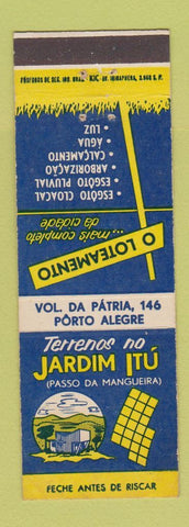 Matchbook Cover - Jardim Itu Porto Alegre Brazil