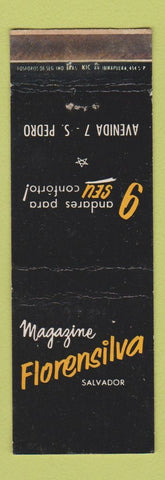 Matchbook Cover - Magazine Florensilva Salvador WEAR