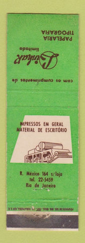 Matchbook Cover - Linhar Limitada Paper? Rio de Janeiro Brazil