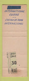 Matchbook Cover - Hotel Reforma Mexico DF WEAR