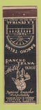 Matchbook Cover - Hotel Taxco Mexico Rancho Telva La Central WEAR