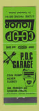 Matchbook Cover - PDC Garage COOP Liquor BP oil gas New Zealand Palmerston