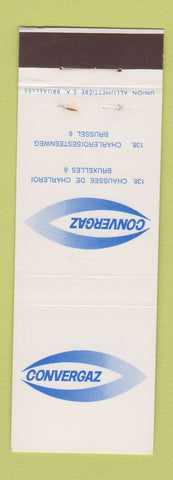 Matchbook Cover - Convergaz Brussels Belgium