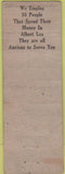 Matchbook Cover - Midway's Albert Lea MN VERY POOR
