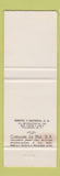 Matchbook Cover - Valentino Restaurant Bar Ensenada Mexico