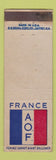 Matchbook Cover - France AOF DD Bean WEAR