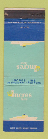 Matchbook Cover - Incres Line Shipping? New York City WEAR