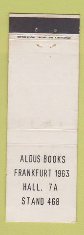 Matchbook Cover - Aldus Books Frankfurt