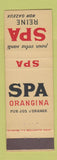 Matchbook Cover - Spa Orange Drink Belgium