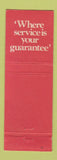 Matchbook Cover - Williams & Kettle New Zealand 1980