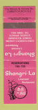 Matchbook Cover - Shangri La Restaurant Christchurch New Zealand WEAR