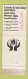 Matchbook Cover - Catholic Credit Union Hastings New Zealand