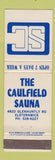 Matchbook Cover - Caulfield Sauna Elsternwick Australia