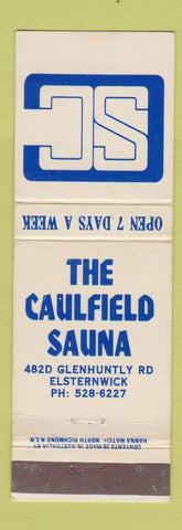 Matchbook Cover - Caulfield Sauna Elsternwick Australia