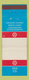 Matchbook Cover - Ska CS Banking Switzerland