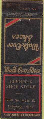 Matchbook Cover - Gerner's Shoe Store Stillwater MN