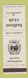 Matchbook Cover - Balboa Club Mazatlan Mexico Sinaloa WEAR