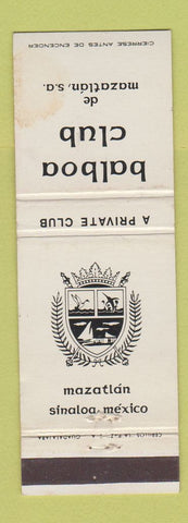 Matchbook Cover - Balboa Club Mazatlan Mexico Sinaloa WEAR
