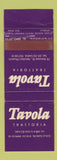 Matchbook Cover - Tavola Trattoria Herzliya Isreal WEAR