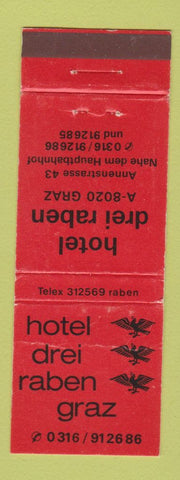 Matchbook Cover - Austria Trend Hotels Tirol Salzburg Burgenland