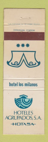 Matchbook Cover - Hotels Agrupados Hotasa