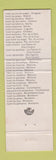 Matchbook Cover - Hotels Agrupados Hotasa