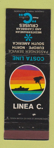 Matchbook Cover - Coasta Line Cruise Linea C