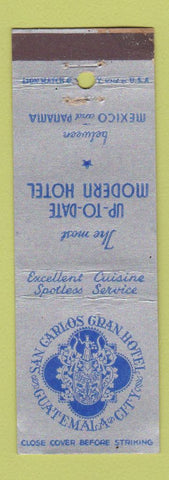 Matchbook Cover - San Carlos Gran Hotel Guatemala City