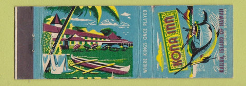 Matchbook Cover - Kona Inn Kailua Hawaii