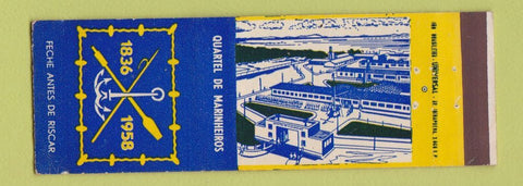 Matchbook Cover - Quartel De Marinheiros 1958 Brazil