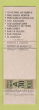 Matchbook Cover - Caminoreal Western Hotels Mexico