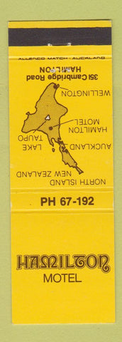 Matchbook Cover - Hamilton Motel New Zealand