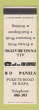 Matchbook Cover - RD Panels Te Rapa New Zealand