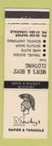 Matchbook Cover - Macky's Clothes Napier Taradale New Zealand