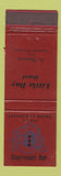 Matchbook Cover - Little Bay Hotel St Maarten West Indies