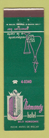 Matchbook Cover - Normandy Hotel Belo Horizonte Brazil