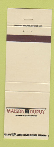 Matchbook Cover - Maison Dupuy French Quarter Hotel New Orleans LA