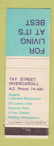 Matchbook Cover - Tay Street Invercargill New Zealand