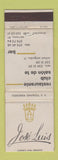Matchbook Cover - Jose Luis Restaurante Serrano