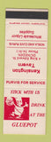 Matchbook Cover - Kensington Tavern Dunedin New Zealand SAMPLE
