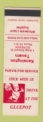 Matchbook Cover - Kensington Tavern Dunedin New Zealand SAMPLE