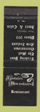 Matchbook Cover - Upstairs Downstairs Restaurant Queenstown New Zealand