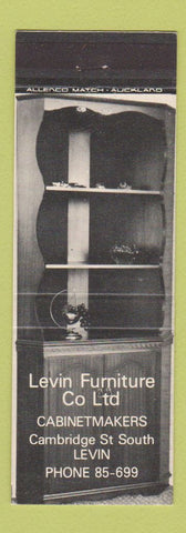 Matchbook Cover - Levin Furntiure New Zealand cabinet