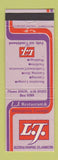 Matchbook Cover - LJ Restaurant Hamilton New Zealand