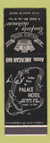 Matchbook Cover - Palace Hotel Juiz de Fora Brazil