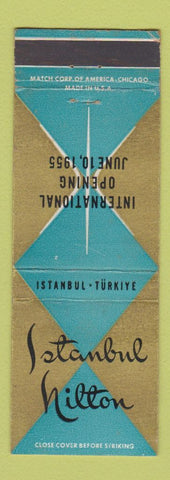 Matchbook Cover - Istanbul Hilton Hotel 1955