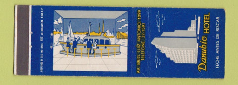 Matchbook Cover - Danubio Hotel Brazil