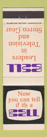 Matchbook Cover - Bell TV Stereo New Zealand